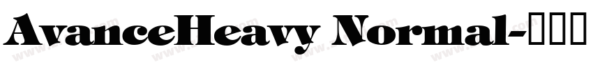 AvanceHeavy Normal字体转换
